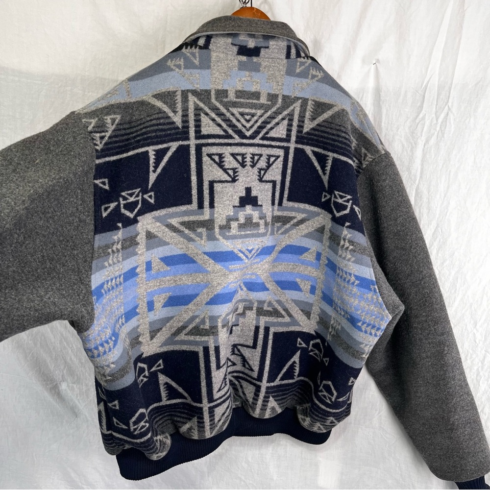 Vintage Pendleton Wool Bomber Jacket Men XXL High… - image 12